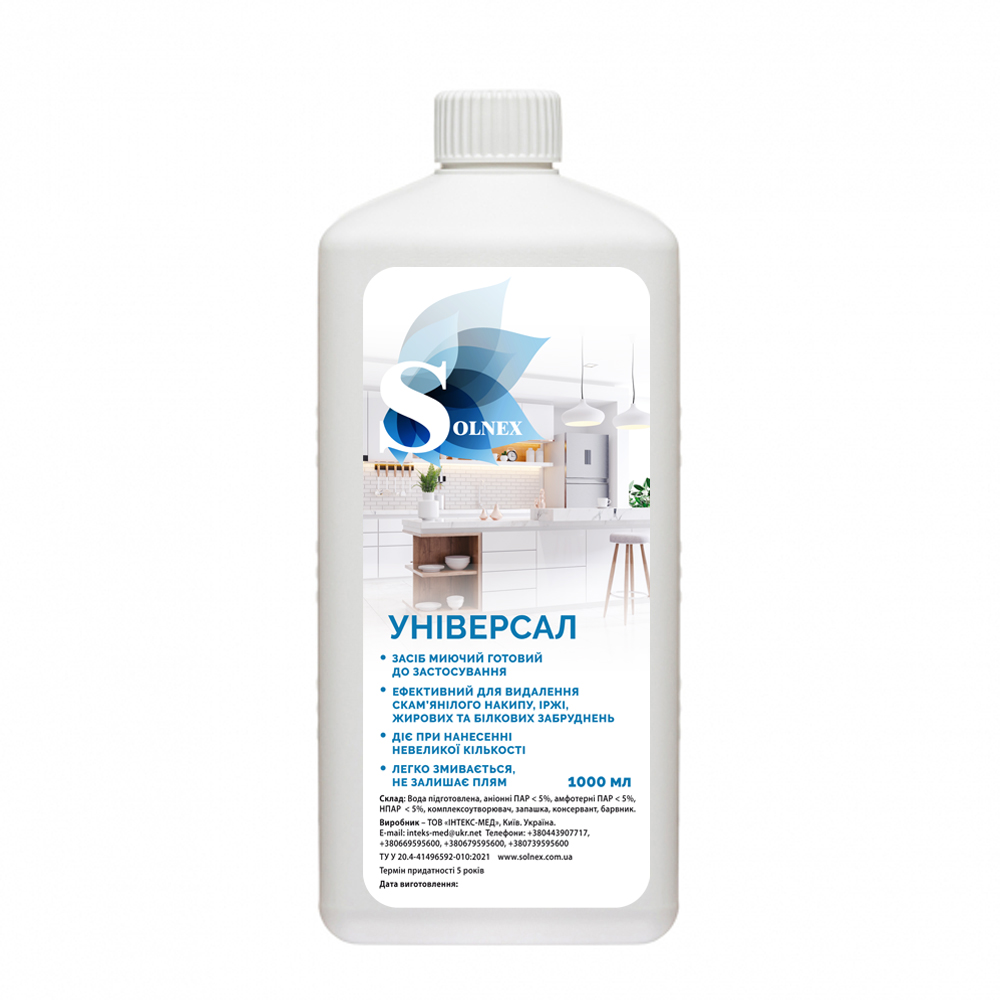 Засіб для миття кухні та кухонного обладнання SOLNEX УНІВЕРСАЛ, 1000 мл